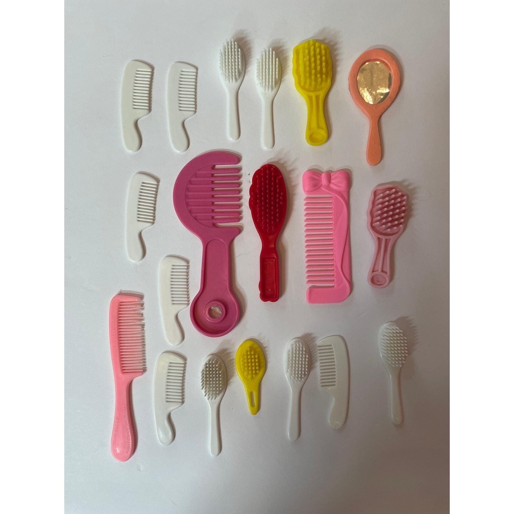 Vintage Baby Doll and Babrie Combs, Mirror and Brushes 19 items